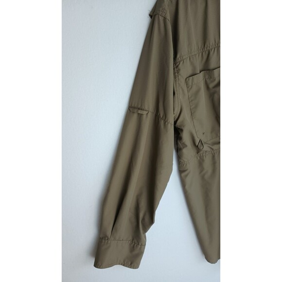 Reel Legends Men's Fishing Shirt Size Medium Button Up Long Sleeve Hunter Green - Picture 5 of 16